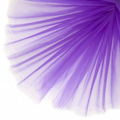 Фатин матовый 16-85, 12 гр/м2, шир.300см, цвет фиолетовый - купить в Каспийске. Цена 96.31 руб.