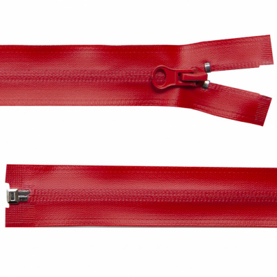 Молния водонепроницаемая PVC Т-7, 60 см, разъемная, цвет (820) красный - купить в Каспийске. Цена: 49.39 руб.
