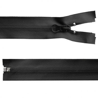 Молния водонепроницаемая PVC Т-7, 90 см, разъемная, цвет чёрный - купить в Каспийске. Цена: 61.18 руб.