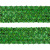 Тесьма с пайетками D4, шир. 35 мм/уп. 25+/-1 м, цвет зелёный - купить в Каспийске. Цена: 1 308.30 руб.