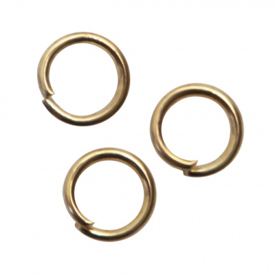 Кольцо  соединительное для бижутерии 5 мм, цв.-золото - купить в Каспийске. Цена: 0.44 руб.
