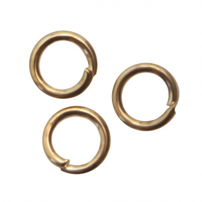 Кольцо  соединительное для бижутерии 4 мм, цв.-золото - купить в Каспийске. Цена: 0.41 руб.