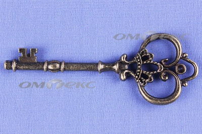 Декоративный элемент для творчества из металла "Ключ"8,5 см  - купить в Каспийске. Цена: 26.66 руб.