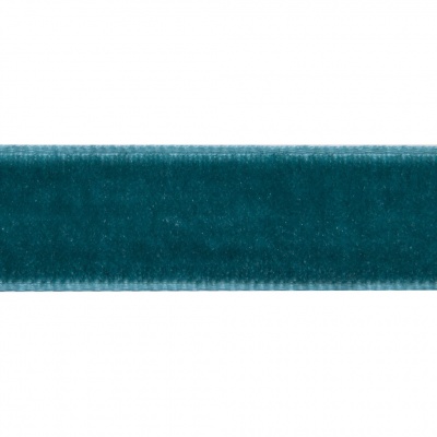 Лента бархатная нейлон, шир.12 мм, (упак. 45,7м), цв.65-изумруд - купить в Каспийске. Цена: 392 руб.