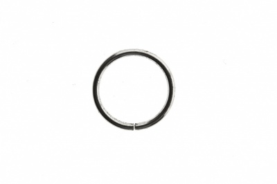 Кольцо металлическое d-15 мм, цв.-никель - купить в Каспийске. Цена: 2.45 руб.