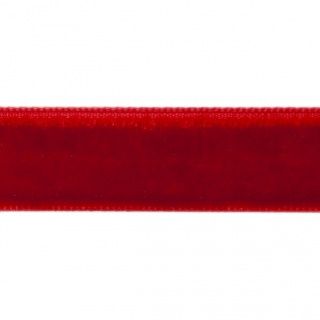 Лента бархатная нейлон 12мм 45 красный (1)