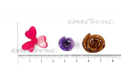 Украшение "Розы малые №1" 20мм - купить в Каспийске. Цена: 32.82 руб.