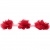 Тесьма плетеная "Рюш", упак. 9,14 м, цвет красный - купить в Каспийске. Цена: 46.82 руб.