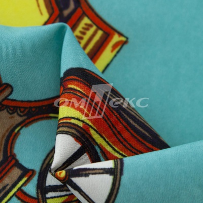 Плательная ткань "Фламенко" 16.2, 80 гр/м2, шир.150 см, принт этнический - купить в Каспийске. Цена 241.49 руб.