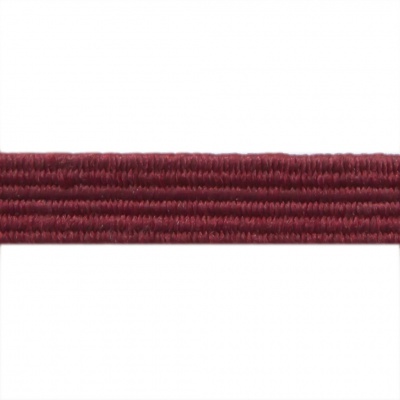 Резиновые нити с текстильным покрытием, шир. 6 мм ( упак.30 м/уп), цв.- 88-бордо - купить в Каспийске. Цена: 155.22 руб.