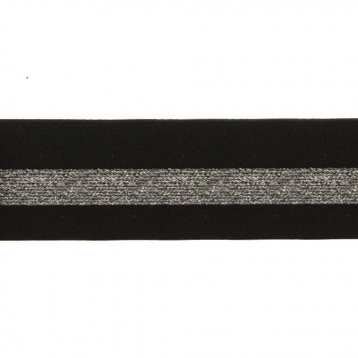 #2/6-Лента эластичная вязаная с рисунком шир.52 мм (45,7+/-0,5 м/бобина) - купить в Каспийске. Цена: 69.33 руб.