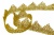 Тесьма металлизированная 8204, шир. 40 мм/уп. 13,7+/-1 м, цвет золото - купить в Каспийске. Цена: 420.42 руб.