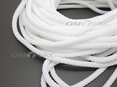 Шнур 1с35 4 мм крупное плетение 200 м белый - купить в Каспийске. Цена: 1.10 руб.