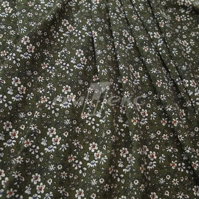 Плательная ткань "Фламенко" 11.2, 80 гр/м2, шир.150 см, принт растительный - купить в Каспийске. Цена 259.21 руб.
