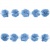 Тесьма плетеная "Рюш", упак. 9,14 м, цвет голубой - купить в Каспийске. Цена: 45.87 руб.