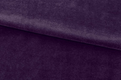 Бархат стрейч, 240 гр/м2, шир.160см, (2,4 м/кг), цвет 27/фиолет - купить в Каспийске. Цена 886.02 руб.