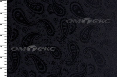 Ткань подкладочная жаккард Р14098, чёрный, 85 г/м2, шир. 150 см, 230T - купить в Каспийске. Цена 166.45 руб.
