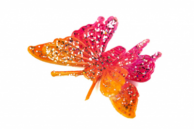 Бабочка декоративная пластиковая #10 - купить в Каспийске. Цена: 7.09 руб.