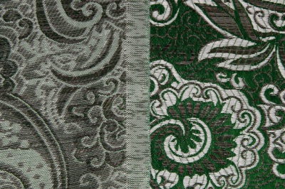 Ткань костюмная жаккард, 135 гр/м2, шир.150см, цвет зелёный№4 - купить в Каспийске. Цена 441.94 руб.
