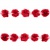 Тесьма плетеная "Рюш", упак. 9,14 м, цвет красный - купить в Каспийске. Цена: 46.82 руб.