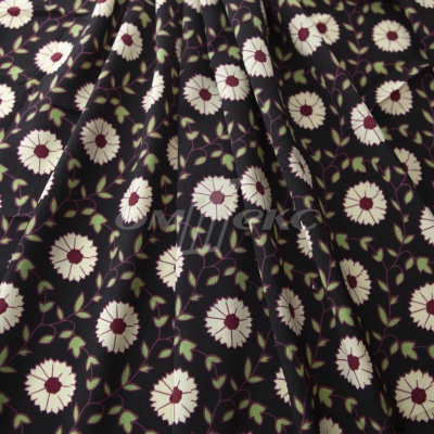 Плательная ткань "Фламенко" 10.1, 80 гр/м2, шир.150 см, принт растительный - купить в Каспийске. Цена 241.49 руб.