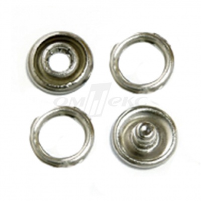 Кнопки рубашечные 10,5 мм никель New Star (кольцо) - купить в Каспийске. Цена: 5.80 руб.