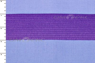 Окантовочная тесьма №0225, шир. 22 мм (в упак. 100 м), цвет фиолет - купить в Каспийске. Цена: 271.60 руб.