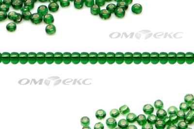 Бисер (SL) 11/0 ( упак.100 гр) цв.27В - зелёный - купить в Каспийске. Цена: 53.34 руб.