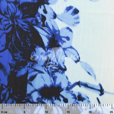 Плательная ткань "Фламенко" 19.1, 80 гр/м2, шир.150 см, принт растительный - купить в Каспийске. Цена 241.49 руб.