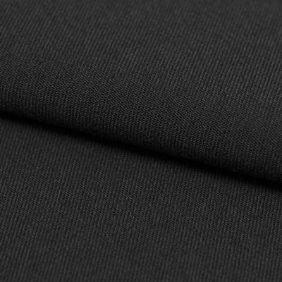 Костюмная ткань с вискозой "Рошель", 250 гр/м2, шир.150см, цвет чёрный - купить в Каспийске. Цена 438.12 руб.
