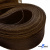 Регилиновая лента, шир.65мм, (уп.25 ярд), цв.- коричневый - купить в Каспийске. Цена: 499.43 руб.