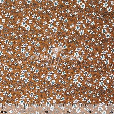 Плательная ткань "Фламенко" 11.1, 80 гр/м2, шир.150 см, принт растительный - купить в Каспийске. Цена 239.03 руб.