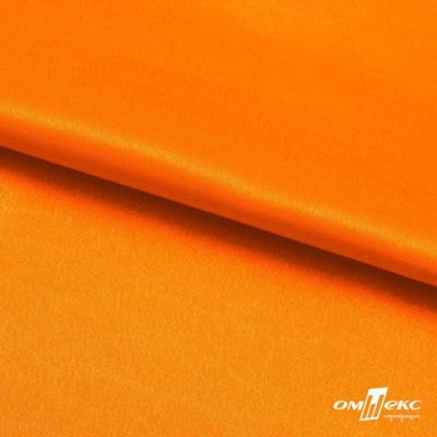 Поли креп-сатин 15-1263, 125 (+/-5) гр/м2, шир.150см, цвет оранжевый - купить в Каспийске. Цена 155.57 руб.