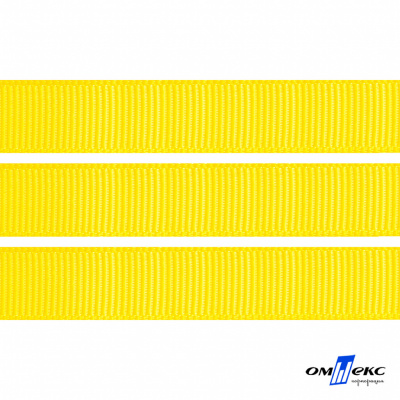 Репсовая лента 020, шир. 12 мм/уп. 50+/-1 м, цвет жёлтый - купить в Каспийске. Цена: 153.60 руб.