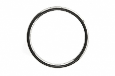 Кольцо металлическое №40 мм, цв.-никель - купить в Каспийске. Цена: 4.45 руб.