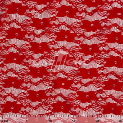 Кружевное полотно стрейч 15A61/RED, 100 гр/м2, шир.150см - купить в Каспийске. Цена 1 597.08 руб.
