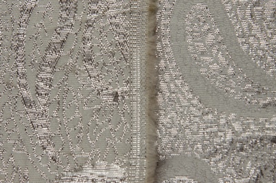 Ткань костюмная жаккард, 135 гр/м2, шир.150см, цвет белый№19 - купить в Каспийске. Цена 441.94 руб.