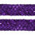Тесьма с пайетками 12, шир. 35 мм/уп. 25+/-1 м, цвет фиолет - купить в Каспийске. Цена: 1 308.30 руб.