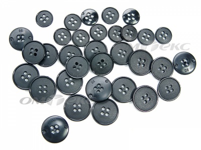 51926/15 мм (4 пр) черные пуговицы (брючные) - купить в Каспийске. Цена: 1.50 руб.