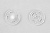 Кнопки пришивные пластиковые 13 мм, блистер 24шт, цв.-прозрачные - купить в Каспийске. Цена: 62.27 руб.