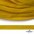 Шнур плетеный (плоский) d-12 мм, (уп.90+/-1м), 100% полиэстер, цв.269 - жёлтый - купить в Каспийске. Цена: 8.62 руб.