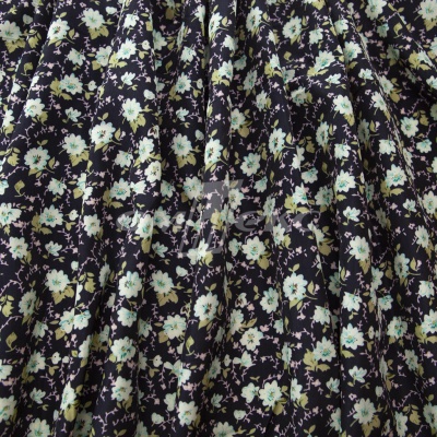 Плательная ткань "Софи" 8.1, 75 гр/м2, шир.150 см, принт растительный - купить в Каспийске. Цена 243.96 руб.