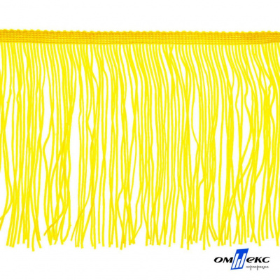 Бахрома для одежды (вискоза), шир.15 см, (упак.10 ярд), цв. 34 - жёлтый - купить в Каспийске. Цена: 617.40 руб.