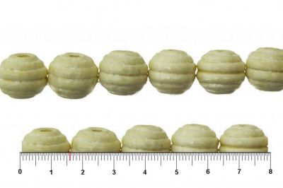 0309-Бусины деревянные "ОмТекс", 16 мм, упак.50+/-3шт, цв.035-белый - купить в Каспийске. Цена: 62.22 руб.