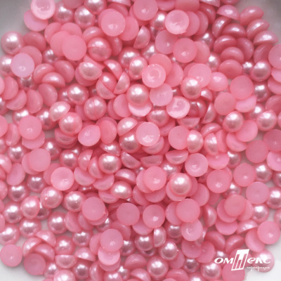 0404-5146А-Полубусины пластиковые круглые "ОмТекс", 8 мм, (уп.50гр=365+/-3шт), цв.101-св.розовый - купить в Каспийске. Цена: 63.46 руб.