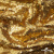 Трикотажное полотно, Сетка с пайетками,188 гр/м2, шир.140 см, цв.-тем.золото (#51) - купить в Каспийске. Цена 505.15 руб.