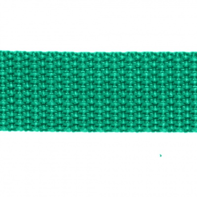 Стропа текстильная, шир. 25 мм (в нам. 50+/-1 ярд), цвет яр.зелёный - купить в Каспийске. Цена: 397.52 руб.