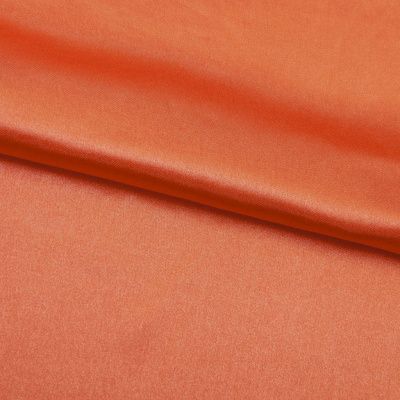 Поли креп-сатин 18-1445, 120 гр/м2, шир.150см, цвет оранжевый - купить в Каспийске. Цена 157.15 руб.