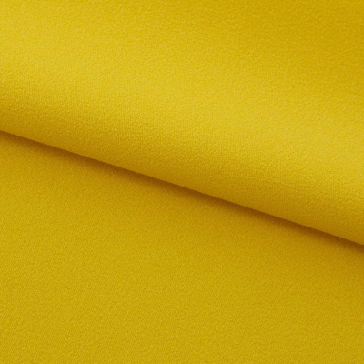 Креп стрейч Амузен 14-0756, 85 гр/м2, шир.150см, цвет жёлтый - купить в Каспийске. Цена 194.07 руб.
