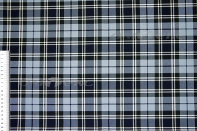 Ткань костюмная клетка Т7274 2004, 220 гр/м2, шир.150см, цвет т.синий/гол/бел - купить в Каспийске. Цена 